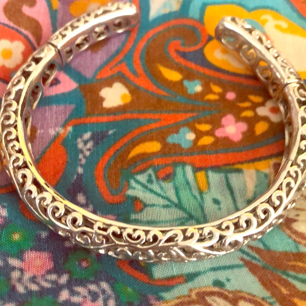 Silver cuff bracelet